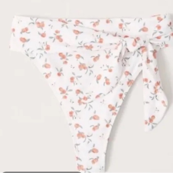 Abercrombie high waisted peach bikini bottom - Picture 1 of 2